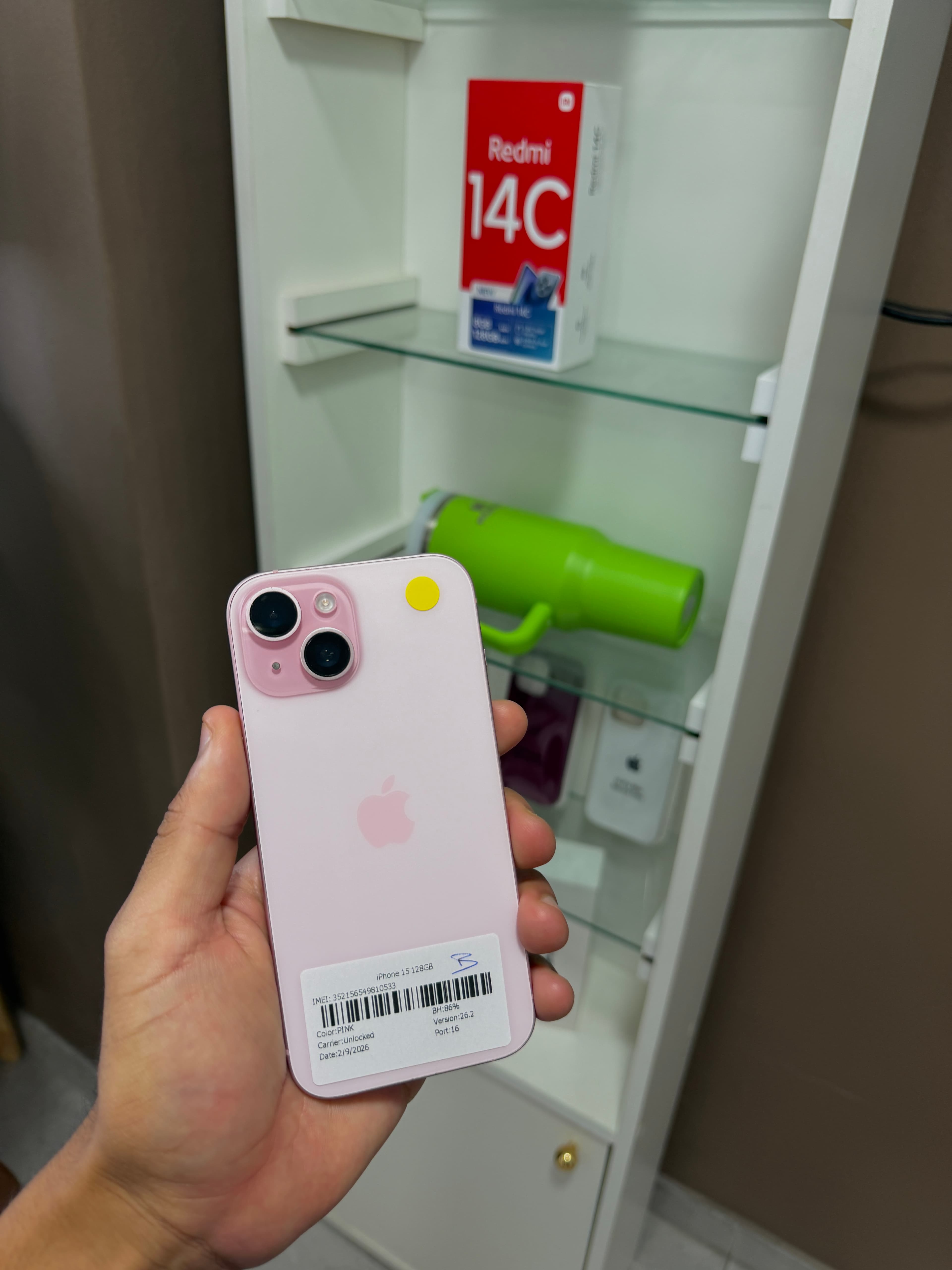 iPhone 15 Rosa